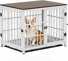 室内犬用ケージ オフホワイト Amazon | BingoPaw 犬用ケージ 屋根付き 小型犬 中型犬 大型 白